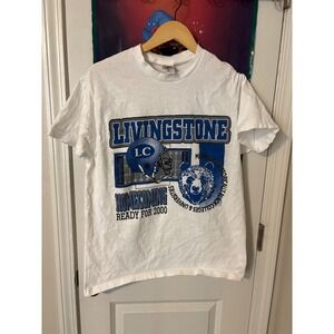 Livingstone College Homecoming 2000 T Shirt Mens Large rare Graphic Tee hbcu